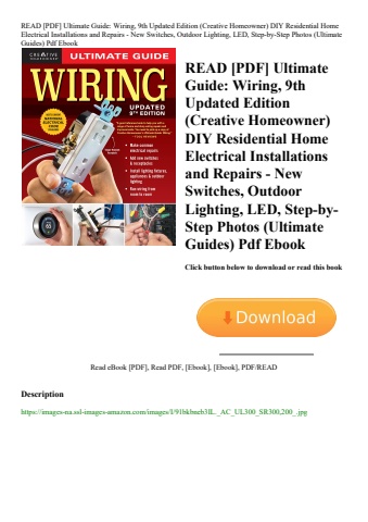 read [pdf] ultimate guide wiring  9th updated edition (creative homeowner) diy residential home elec