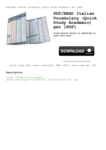 pdfread italian vocabulary (quick study academic) get [pdf]