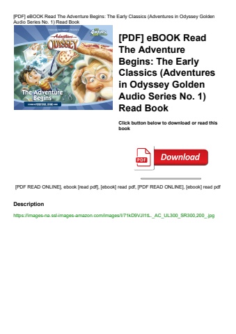 [pdf] ebook read the adventure begins the early classics (adventures in odyssey golden audio series