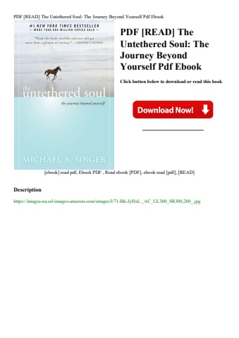 pdf [read] the untethered soul the journey beyond yourself pdf ebook