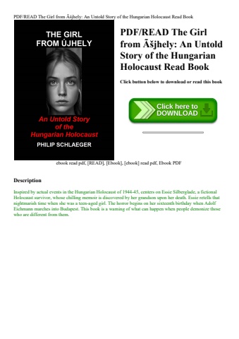 pdfread the girl from ãƒâšjhely an untold story of the hungarian holocaust read book