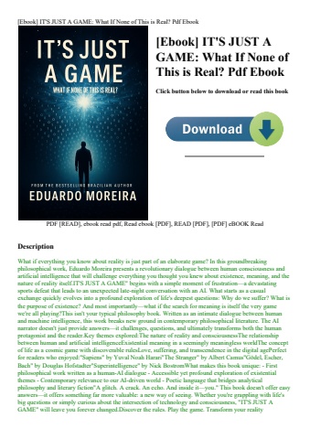[ebook] it's just a game what if none of this is real pdf ebook