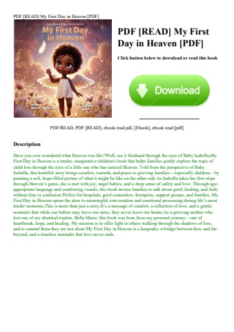 pdf [read] my first day in heaven [pdf]