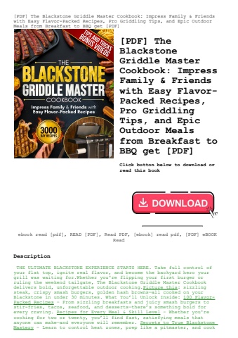 [pdf] the blackstone griddle master cookbook impress family & friends with easy flavor-packed recipe