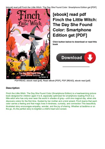 [ebook] read pdf finch the little witch the day she found color smartphone edition get [pdf]