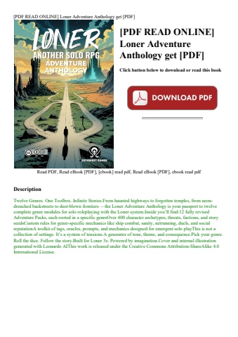 [pdf read online] loner adventure anthology get [pdf]