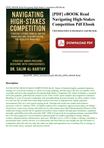 [pdf] ebook read navigating high-stakes competition pdf ebook