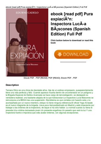 ebook [read pdf] pura expiaciãƒâ³n inspectora lucãƒâ­a bãƒâ¡scones (spanish edition) full pdf