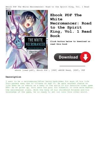 ebook pdf  the white necromancer road to the spirit king  vol