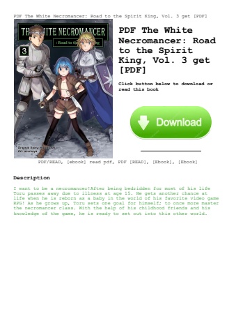 pdf the white necromancer road to the spirit king  vol