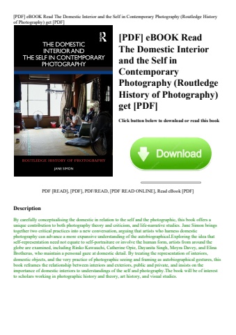 [pdf] ebook read the domestic interior and the self in contemporary photography (routledge history o