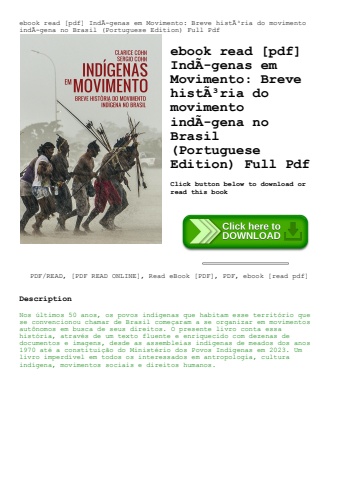 ebook read [pdf] indãƒâ­genas em movimento breve histãƒâ³ria do movimento indãƒâ­gena no brasil (por