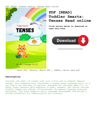 pdf [read] toddler smarts tenses read online