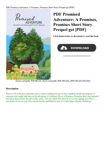 pdf promised adventure a promises  promises short story prequel get [pdf]