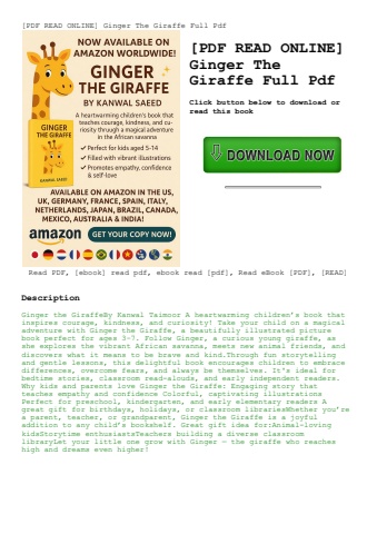 [pdf read online] ginger the giraffe full pdf