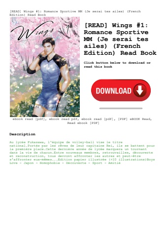 [read] wings #1 romance sportive mm (je serai tes ailes) (french edition) read book