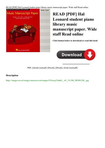 read [pdf] hal leonard student piano library music manuscript paper