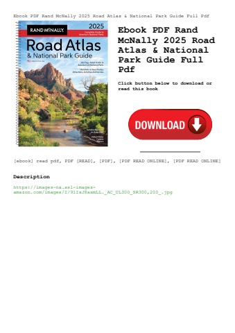 ebook pdf  rand mcnally 2025 road atlas & national park guide full pdf