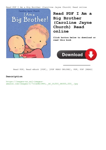 read pdf i am a big brother (caroline jayne church) read online
