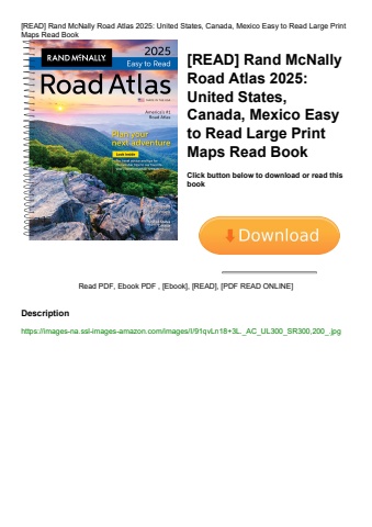 [read] rand mcnally road atlas 2025 united states  canada  mexico easy to read large print maps read