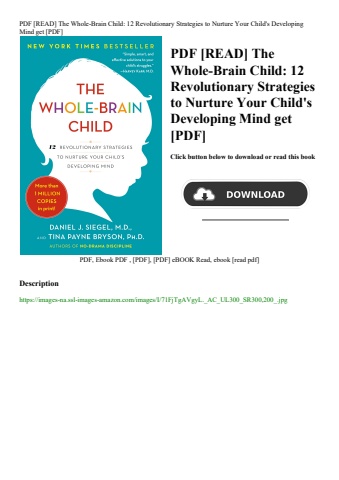 pdf [read] the whole-brain child 12 revolutionary strategies to nurture your child's developing mind