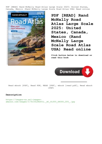 pdf [read] rand mcnally road atlas large scale 2025 united states  canada  mexico (rand mcnally larg