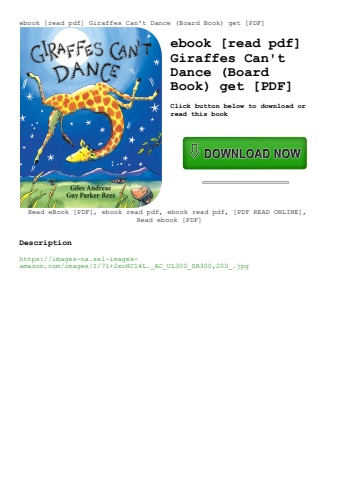 ebook [read pdf] giraffes can't dance (board book) get [pdf]