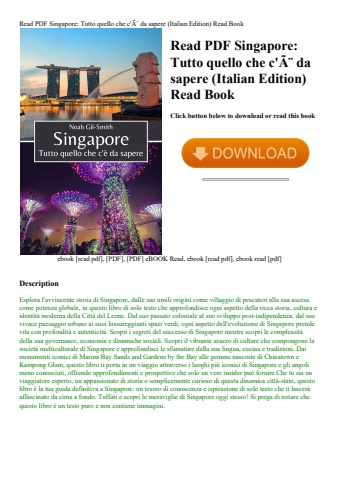 read pdf singapore tutto quello che c'ãƒâ¨ da sapere (italian edition) read book