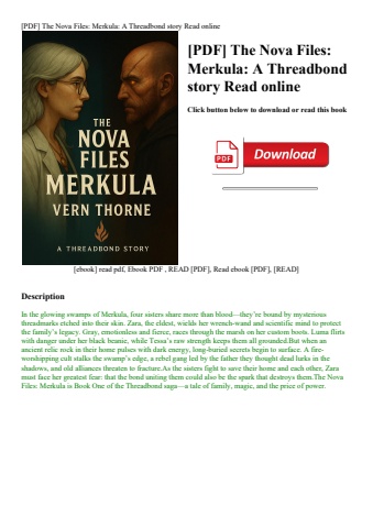 [pdf] the nova files merkula a threadbond story read online