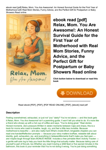 ebook read [pdf] relax  mom