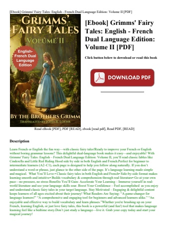 [ebook] grimms' fairy tales english - french dual language edition volume ii [pdf]