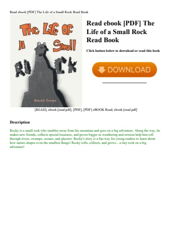read ebook [pdf] the life of a small rock read book