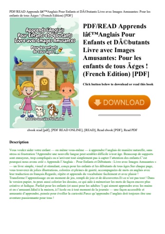pdfread apprends lã¢â€â™anglais pour enfants et dãƒâ©butants livre avec images amusantes pour les en