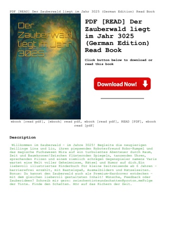 pdf [read] der zauberwald liegt im jahr 3025 (german edition) read book