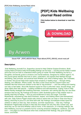[pdf] kids wellbeing journal read online