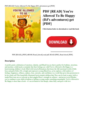 pdf [read] you're allowed to be happy (dj's adventures) get [pdf]