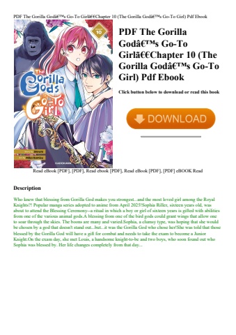 pdf the gorilla godã¢â€â™s go-to girlã£â€â€chapter 10 (the gorilla godã¢â€â™s go-to girl) pdf ebook