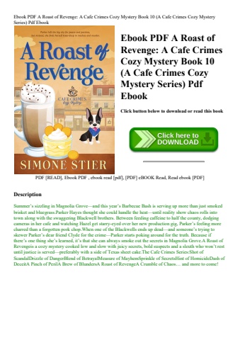 ebook pdf  a roast of revenge a cafe crimes cozy mystery book 10 (a cafe crimes cozy mystery series)