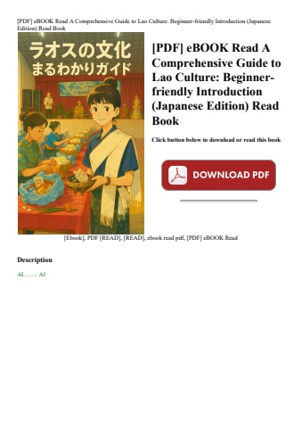 [pdf] ebook read a comprehensive guide to lao culture beginner-friendly introduction (japanese editi
