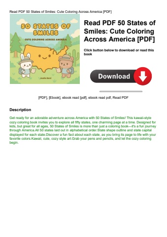 read pdf 50 states of smiles cute coloring across america [pdf]