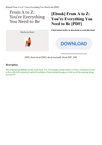 [ebook] from a to z you're everything you need to be [pdf]