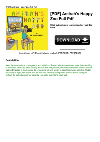 [pdf] amirah's happy zoo full pdf
