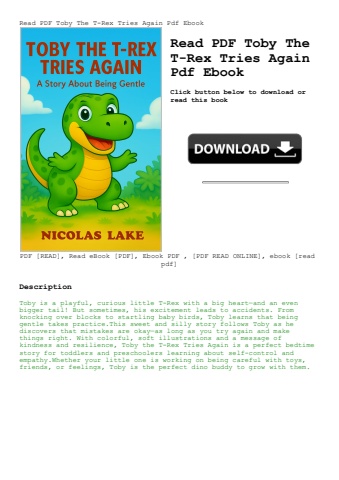 read pdf toby the t-rex tries again pdf ebook