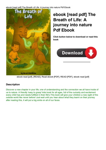 ebook [read pdf] the breath of life a journey into nature pdf ebook