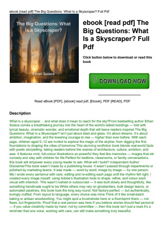 ebook [read pdf] the big questions what is a skyscraper full pdf