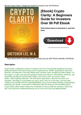 [ebook] crypto clarity a beginners guide for investors over 50 pdf ebook