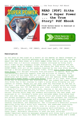 read [pdf] sitka sue's super power