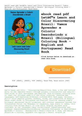ebook read pdf letã¢â€â™s learn and color discovering brazil vamos aprender e colorir descobrindo o