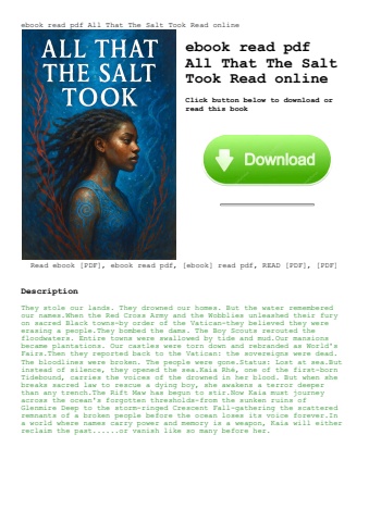 ebook read pdf all that the salt took read online