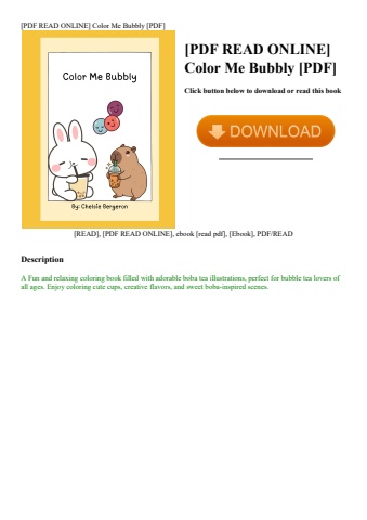 [pdf read online] color me bubbly [pdf]